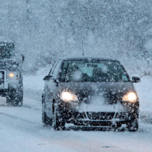 Driving to the Alps in a Car