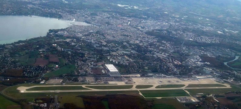 View overlooking Geneva Airport